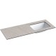 Izlietne ar augstspiediena lamināta darba virsmu Kame HPL, 121cm, WP/12-3/H12-P1-R Izlietne ar augstspiediena lamināta darba virsmu Kame HPL, 121cm, WP/12-3/H12-P1-R