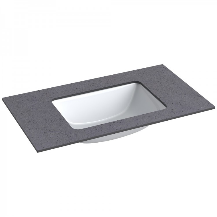 Izlietne ar augstspiediena lamināta darba virsmu Kame HPL, 81cm, WP/8-3/H11-P1 Izlietne ar augstspiediena lamināta darba virsmu Kame HPL, 81cm, WP/8-3/H11-P1