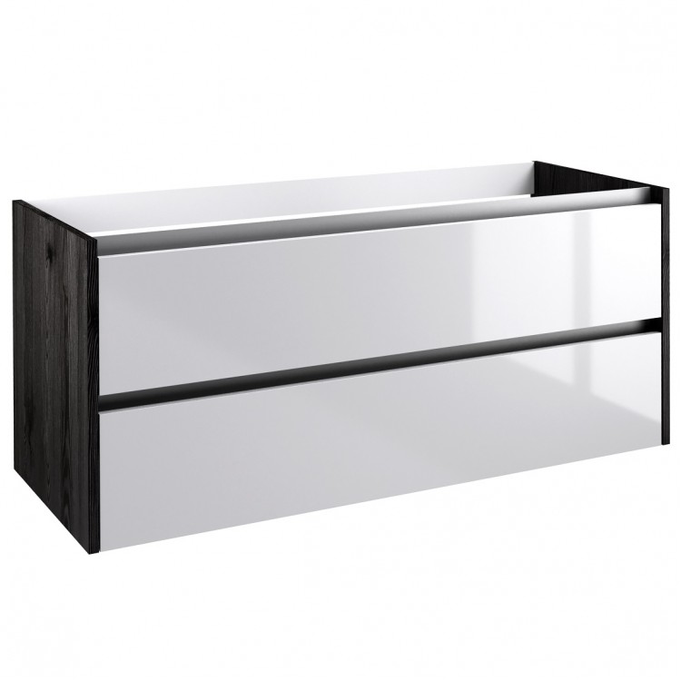 Vannas istabas skapītis dubultai izlietnei Kame City 120cm, BUD/12-3DR/1D1P1 Vannas istabas skapītis dubultai izlietnei Kame City 120cm, BUD/12-3DR/1D1P1