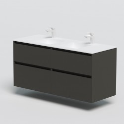 Vannas istabas skapītis dubultai izlietnei Kame LOFT  120cm, 2 x BU/6-3DR/D13-LFT