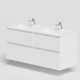 Vannas istabas skapītis dubultai izlietnei Kame LOFT 120cm, 2 x BU/6-3DR/D02-LFT Vannas istabas skapītis dubultai izlietnei Kame LOFT 120cm, 2 x BU/6-3DR/D02-LFT