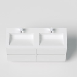 Vannas istabas skapītis dubultai izlietnei Kame LOFT  120cm, 2 x BU/6-3DR/D02-LFT