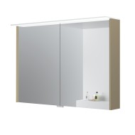Vannas istabas skapītis ar spoguli Kame LOFT 100x71 cm, MD3DML/100-70/D16-LFT