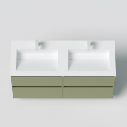 Vannas istabas skapītis dubultai izlietnei Kame LOFT  120cm, 2xBU/6-3DR/D14-LFT