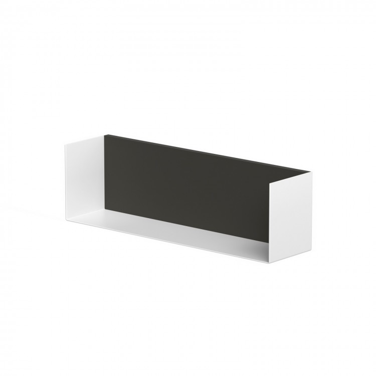 Vannas istabas plaukts KAME 40cm, white/antracite grey Vannas istabas plaukts KAME 40cm, white/antracite grey