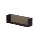 Vannas istabas plaukts KAME 40cm, black/cocoa brown