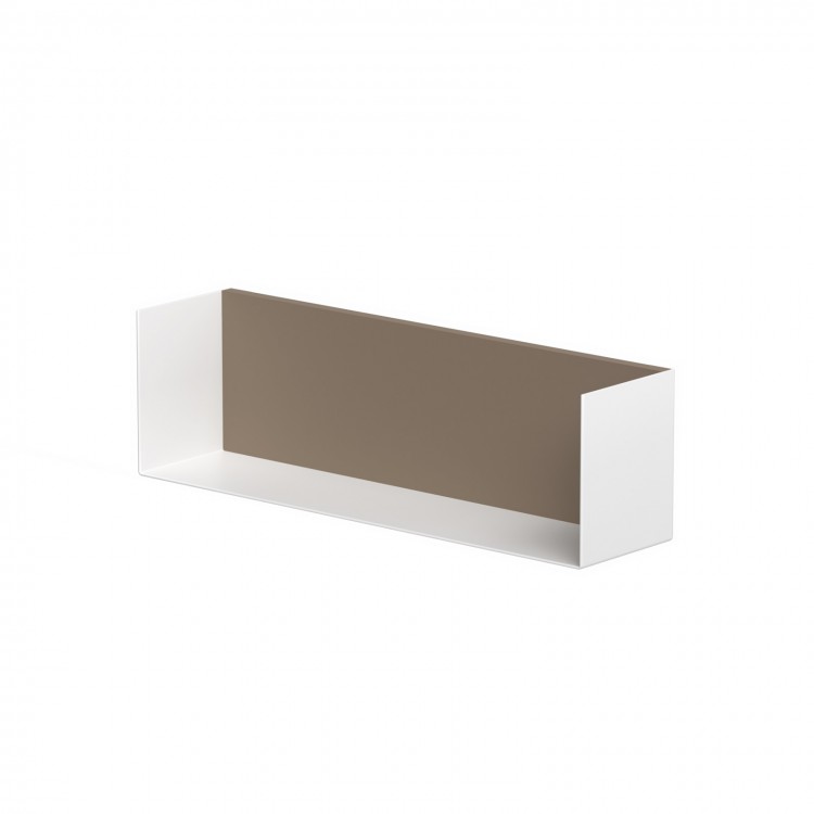 Vannas istabas plaukts KAME 40cm, white/cocoa brown Vannas istabas plaukts KAME 40cm, white/cocoa brown