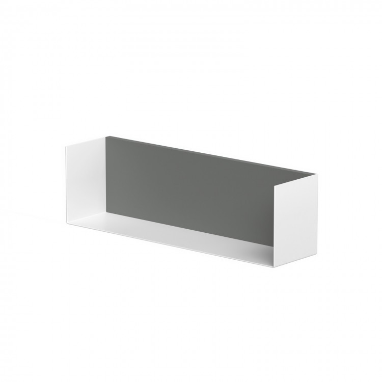 Vannas istabas plaukts KAME 40cm, white/grey stone Vannas istabas plaukts KAME 40cm, white/grey stone