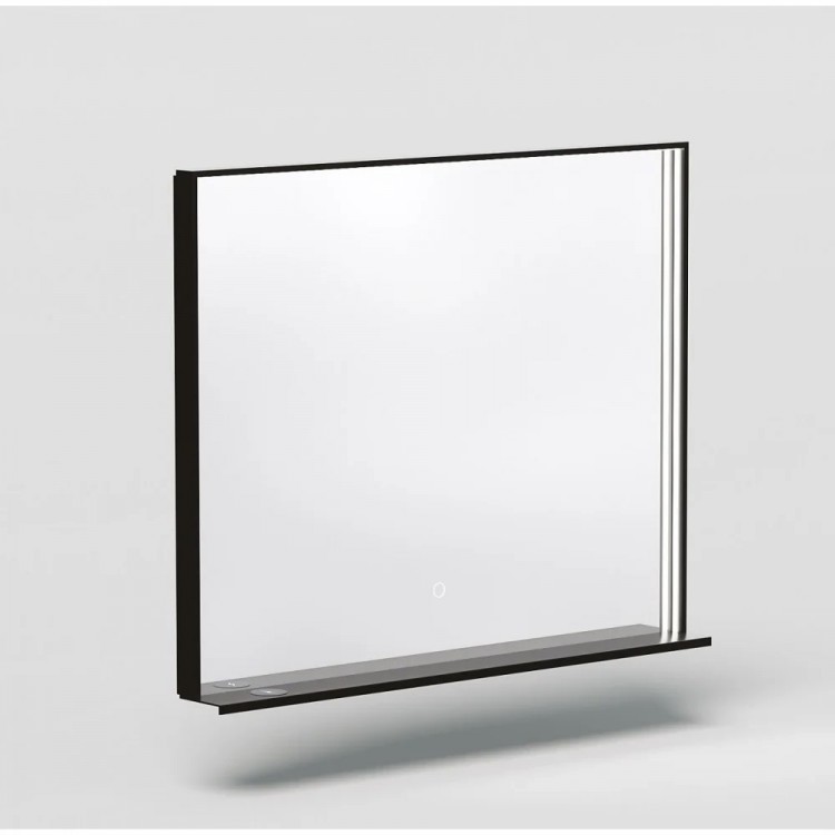 Spogulis rāmī ar LED apgaismojumu Kame INDO 100x80cm, MR-R01/100-80/BL Spogulis rāmī ar LED apgaismojumu Kame INDO 100x80cm, MR-R01/100-80/BL