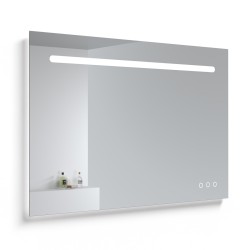 Spogulis ar LED apgaismojumu, Bluetooth un spoguļa apsildi Kame SMART, 120x80cm