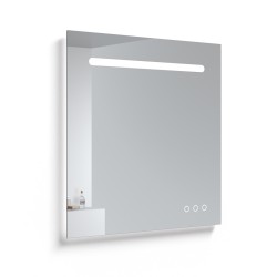 Spogulis ar LED apgaismojumu, Bluetooth un spoguļa apsildi Kame SMART, 80x80cm