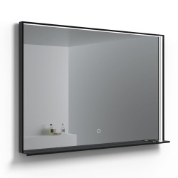 Spogulis rāmī ar LED apgaismojumu Kame INDO 120x80cm, MR-R01/120-80/BL