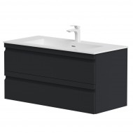 Vannas istabas skapītis izlietnei Kame Terra 100cm, matt black