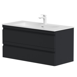 Vannas istabas skapītis izlietnei Kame Terra 100cm, matt black