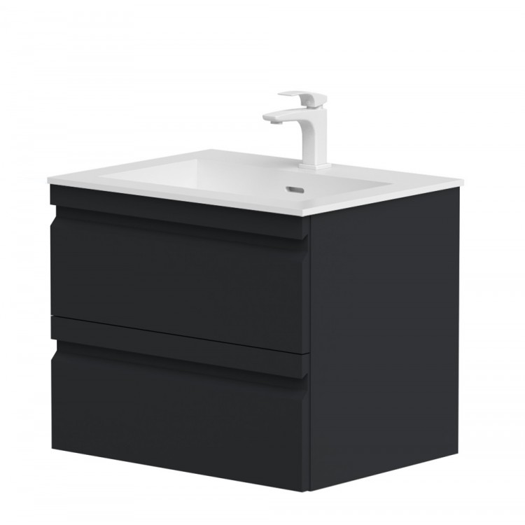 Vannas istabas skapītis izlietnei Kame Terra 60cm, matt black