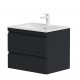 Vannas istabas skapītis izlietnei Kame Terra 60cm, matt black
