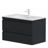 Vannas istabas skapītis izlietnei Kame Terra 80cm, matt black