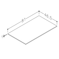 Darba virsma no augstspiediena lamināta Kame 81cm, WP/8-3/H11