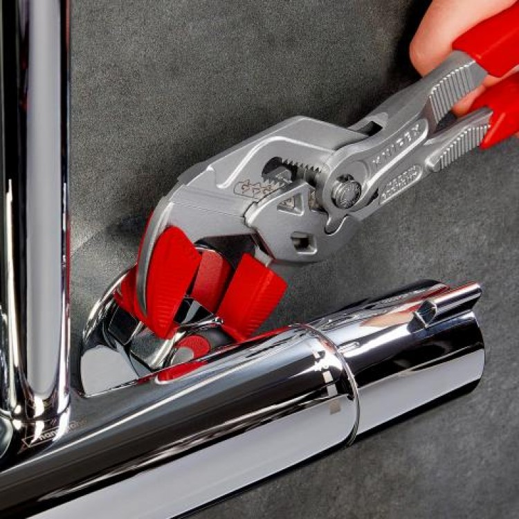 Plastmasas aizsargžokļi uzgriežņu stangām KNIPEX 180mm 3 pāri Plastmasas aizsargžokļi uzgriežņu stangām KNIPEX 180mm 3 pāri