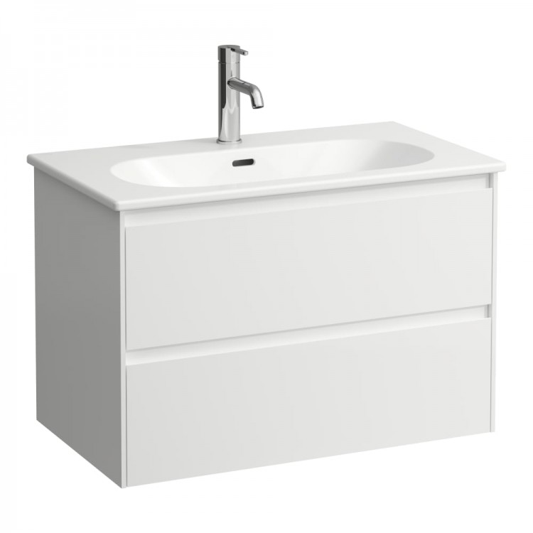 Vannas istabas skapītis ar izlietni Laufen Lua 80x46cm, spīdīgi balts Vannas istabas skapītis ar izlietni Laufen Lua 80x46cm, spīdīgi balts