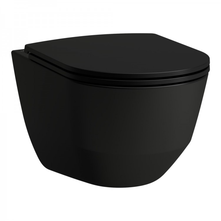Komplekts Laufen Pro ar Slim SC vāku+ rāmis+ melna poga Komplekts Laufen Pro ar Slim SC vāku+ rāmis+ melna poga