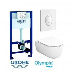 Komplekts Olympia Milady RimOff+Grohe rāmis Rapid SL+poga