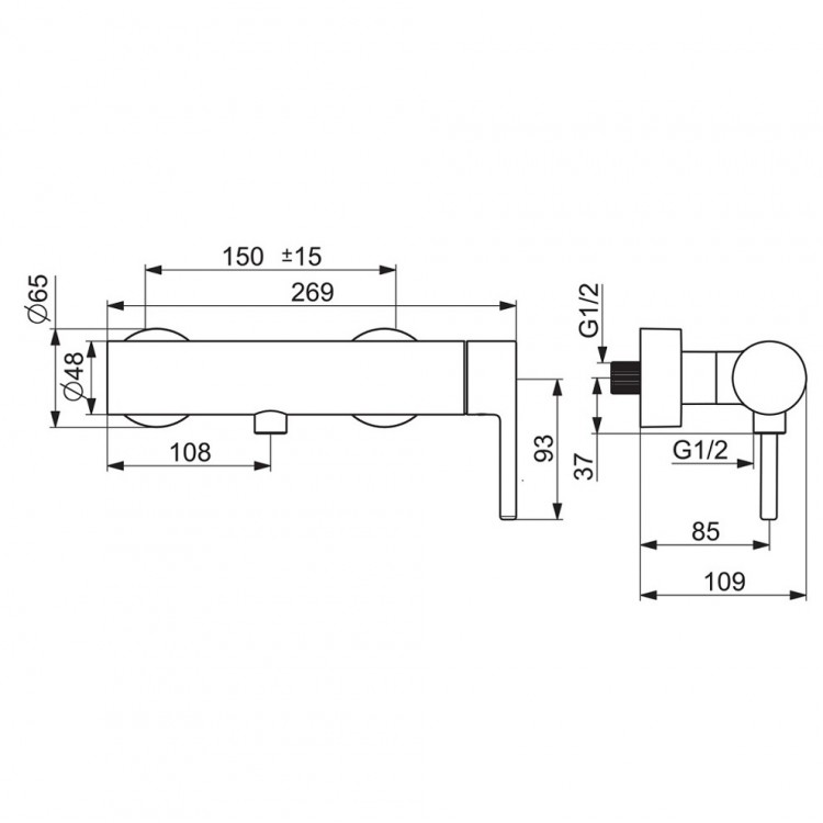 Dušas maisītājs ORAS OPTIMA Style, 2660HU