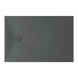 Dušas paliktnis taisnstūra PAA LETTERA 80x120cm, textured grey