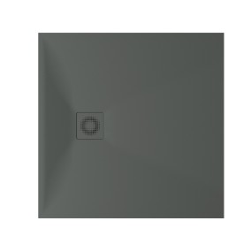 Dušas paliktnis kvadrātveida PAA LETTERA KV 90x90 cm, GREY