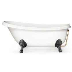 Brīvi stāvoša vanna PAA VICTORIA 1700x830x610, Silkstone, kājas Antica Graphite