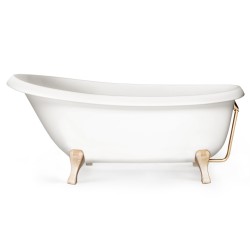 Brīvi stāvoša vanna PAA VICTORIA 1700x830x610, kājas Wooden Natural