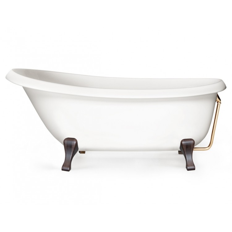 Brīvi stāvoša vanna PAA VICTORIA 1700x830x610, kājas Wooden Coffee