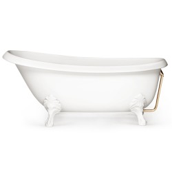 Brīvi stāvoša vanna PAA VICTORIA 1700x830x610, Silkstone, kājas Antica