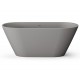 Brīvi stāvoša vanna PAA DECO NUDO 1600x725, silkstone, matte grey Brīvi stāvoša vanna PAA DECO NUDO 1600x725, silkstone, matte grey