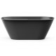 Brīvi stāvoša vanna PAA DECO RIM 1600x815, silkstone, graphite