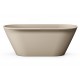 Brīvi stāvoša vanna PAA DECO RIM 1600x815, silkstone, matte caffelatte