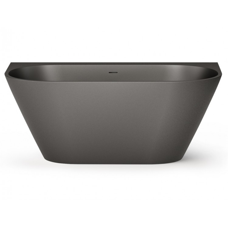 Brīvi stāvoša vanna PAA DECO WALL 1600x810, silkstone, graphite
