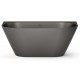 Brīvi stāvoša vanna PAA DECO WALL 1600x810, silkstone, graphite