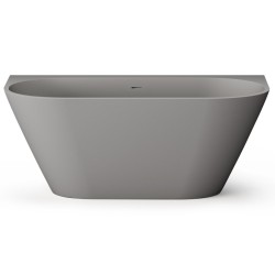 Brīvi stāvoša vanna PAA DECO WALL 1600x810, silkstone, matte grey
