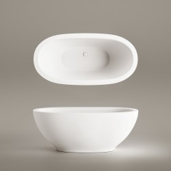 Brīvi stāvoša vanna PAA DOLCE 1800x900, silkstone