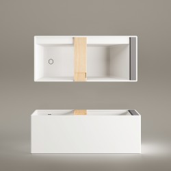 Brīvi stāvoša vanna PAA INFINITY 1800x800mm, silkstone