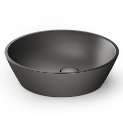 Vannas istabas uzliekamā izlietne PAA DECO Ø 450 mm, silkstone, graphite