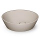 Vannas istabas uzliekamā izlietne PAA DECO Ø 450 mm, silkstone, matte caffelatte