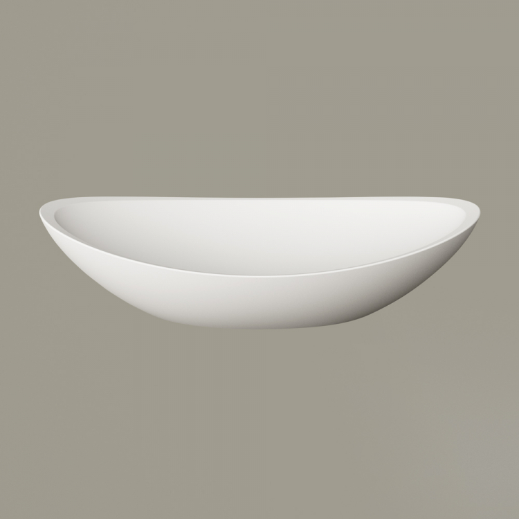 Vannas istabas uzliekamā izlietne PAA FELICE 690x375 mm, silkstone, matte caffelatte Vannas istabas uzliekamā izlietne PAA FELICE 690x375 mm, silkstone, matte caffelatte