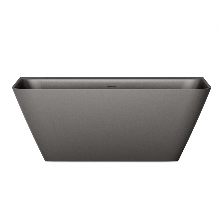 Brīvi stāvoša vanna PAA QUADRO WALL 1600x750, silkstone graphite, VAQUAWAS/01