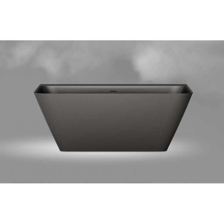 Brīvi stāvoša vanna PAA QUADRO WALL 1600x750, silkstone graphite, VAQUAWAS/01
