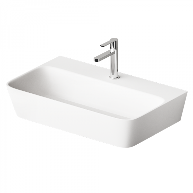 Vannas istabas uzliekamā izlietne PAA QUADRO 700x430mm, IQUAS/00 Vannas istabas uzliekamā izlietne PAA QUADRO 700x430mm, IQUAS/00