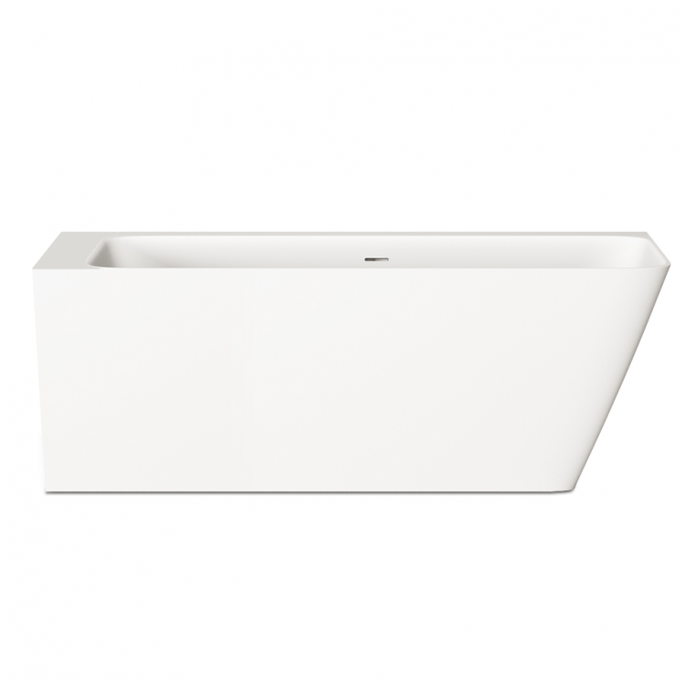 Stūra vanna PAA Silkstone QUADRO CORNER D 1600x750, balta matēta