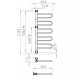 Elektriskais dvieļu žāvētājs PAX Flex U 5/450 69W, hroms Elektriskais dvieļu žāvētājs PAX Flex U 5/450 69W, hroms