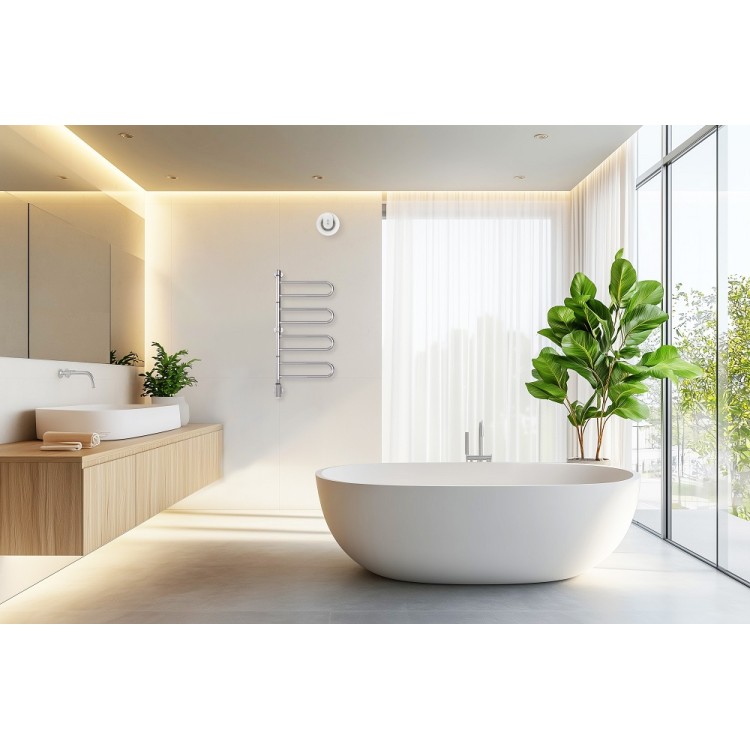 Elektriskais dvieļu žāvētājs PAX Flex U 4/450 Momento II 55W, nerūsējošais tērauds